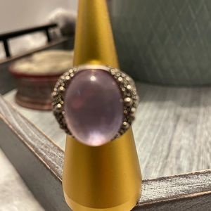 Moonlight lavender sterling silver .925 Ring-size 8